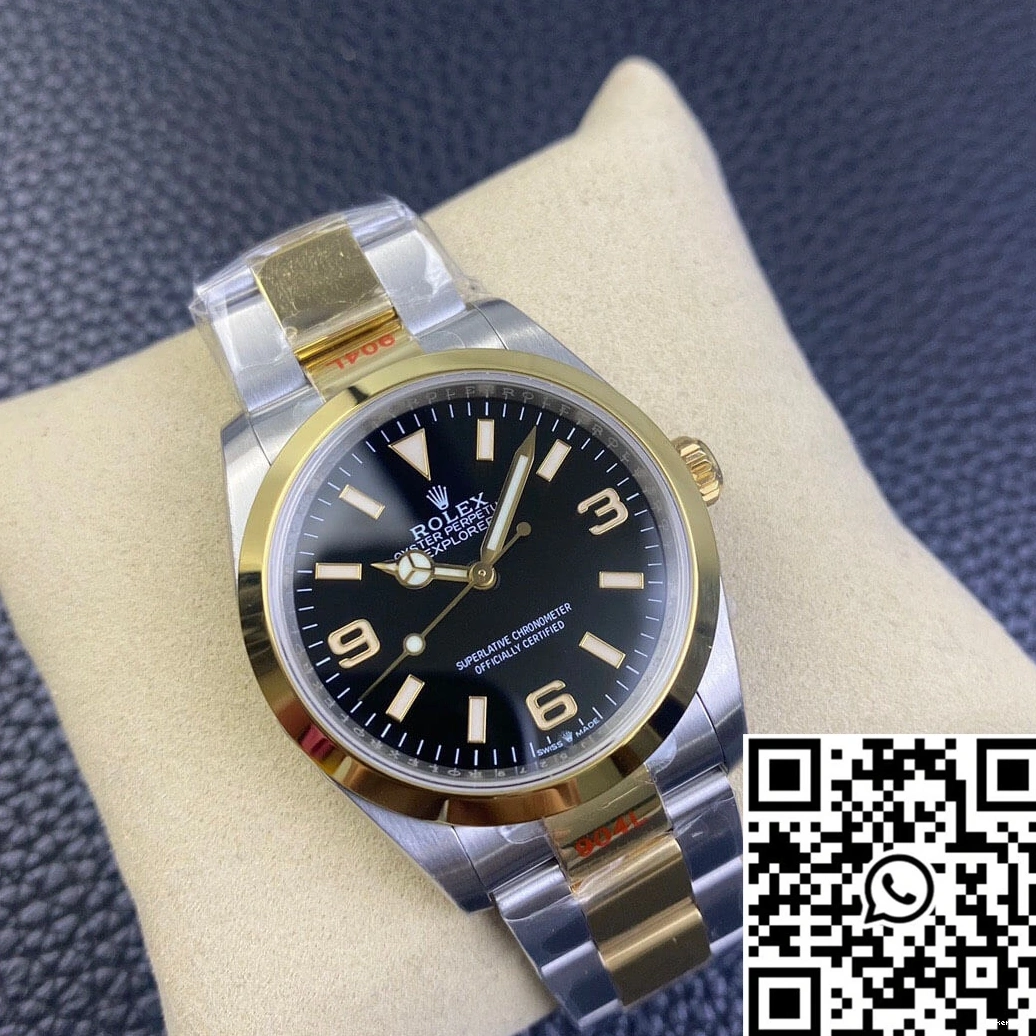 EW Rolex M124273-0001 Factory Dial Explorer Black 0320